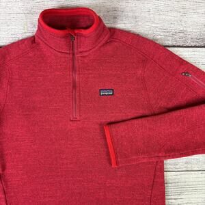 Patagonia Red Better Sweater Fleece Quarter Zip Pullover